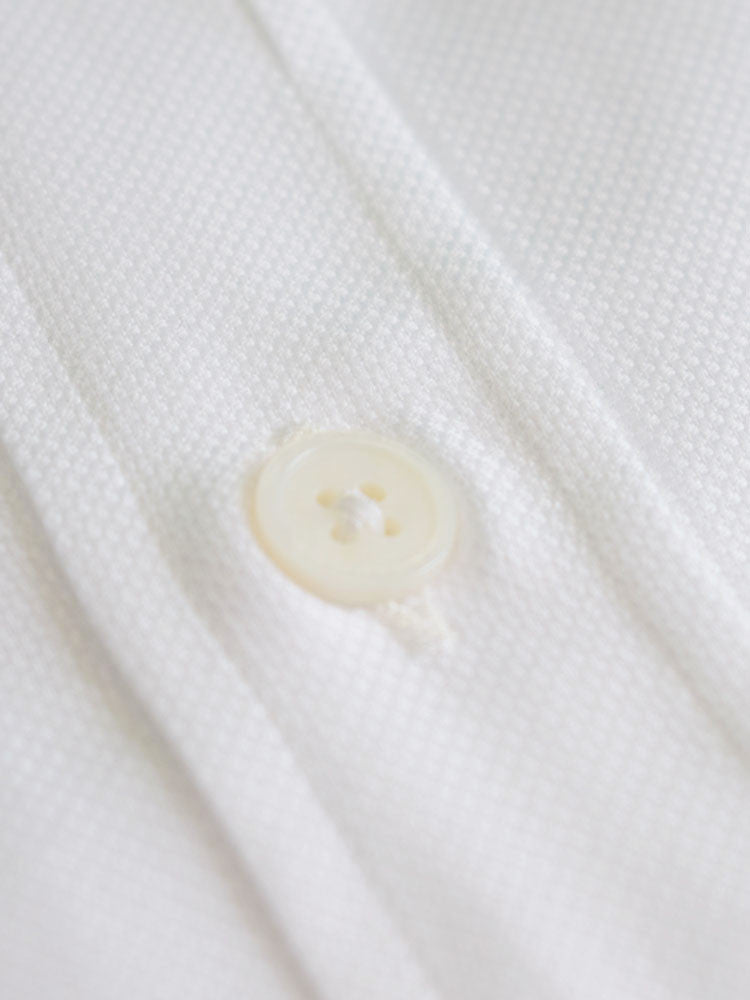 Canclini White Band Collar Shirt